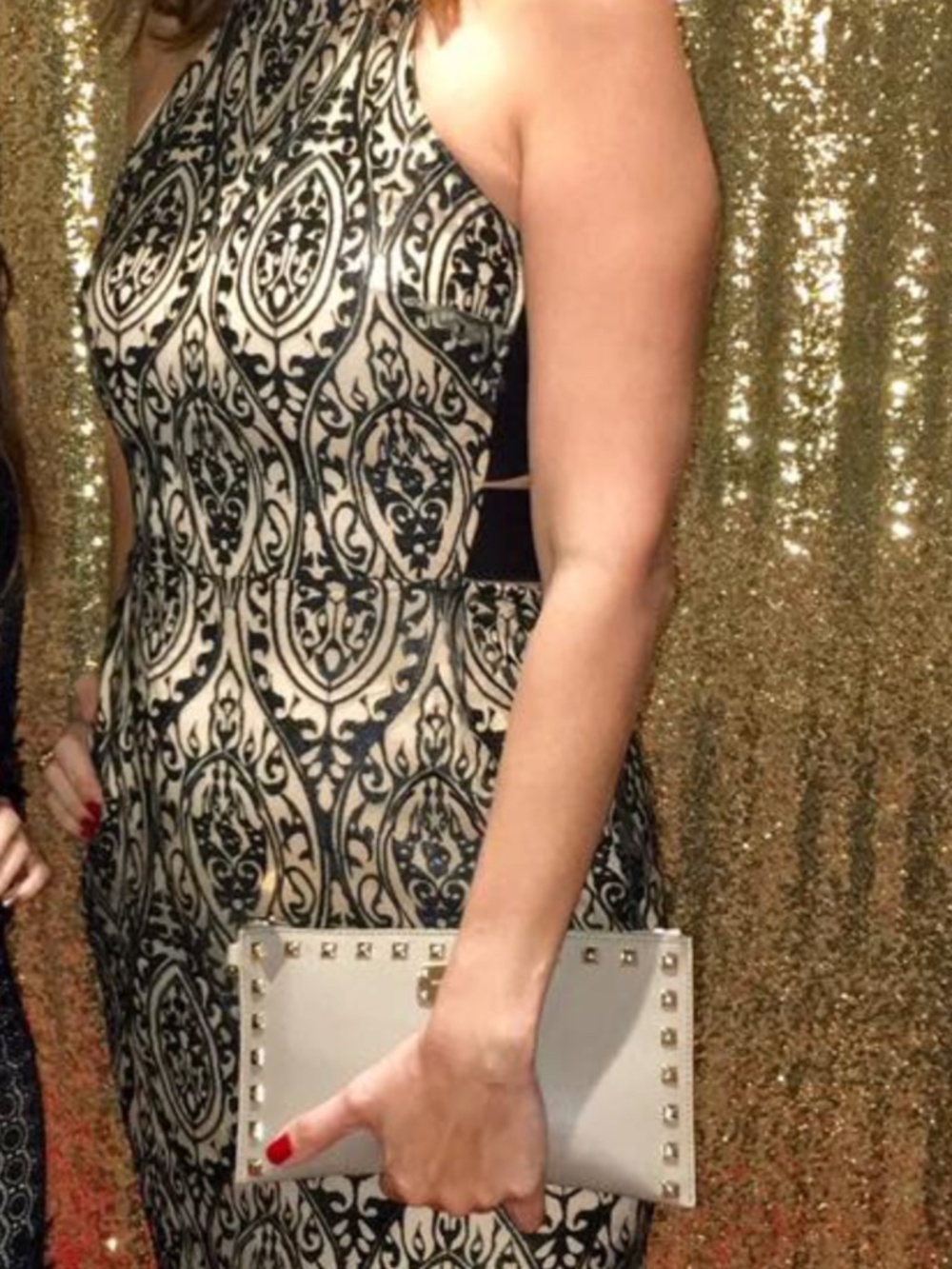 ✨ Rachel Rachel Roy Halter Bodycon Dress – Size 4 | Black & Nude Mesh Overlay ✨